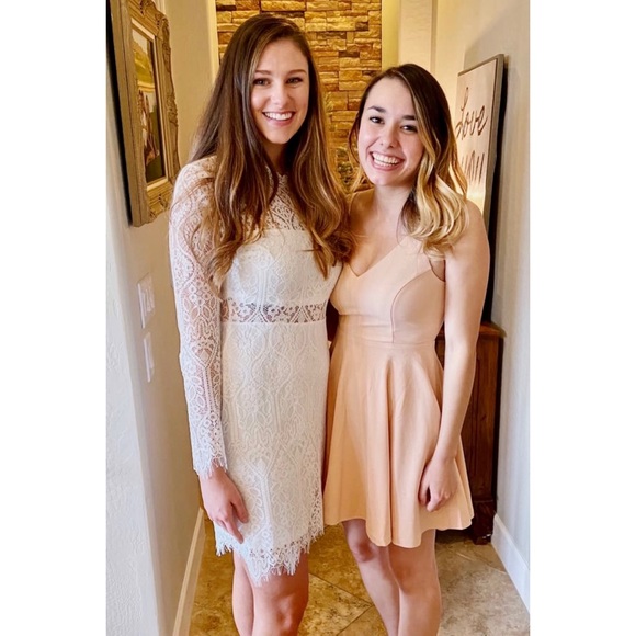 Lulus “Hometown Love” Vneck Formal Skater Dress - Picture 7 of 15